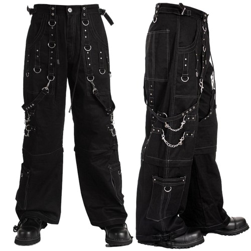 Pantalone cargo uomo gotico