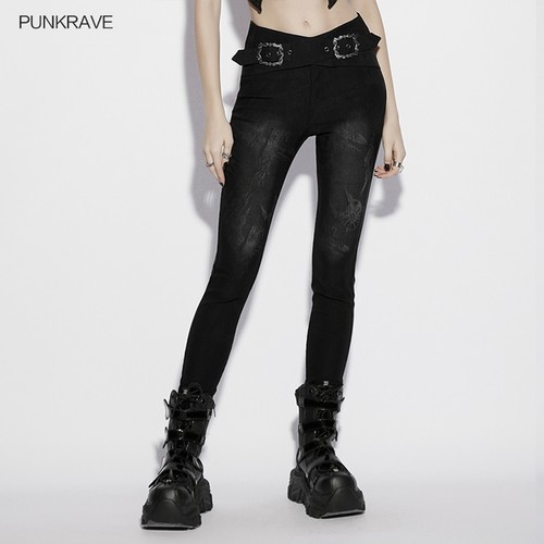 Jeans jacquard punk - punk, donna