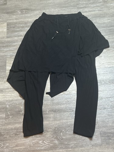 Pantalone gonna cropped nero