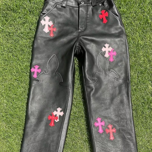 Pantalone uomo pelle nero
