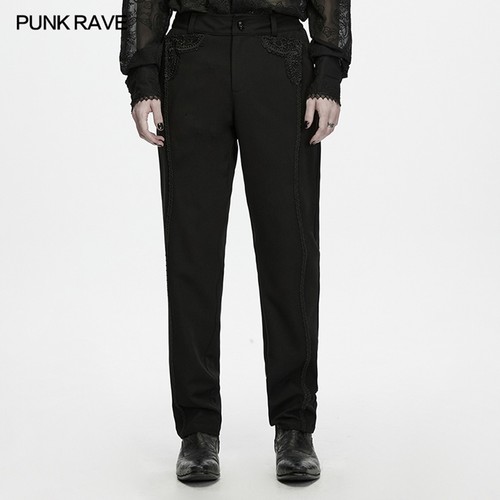 Pantaloni punk rave - , neri
