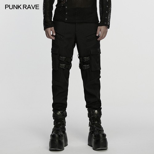 Pantaloni punk rave uomo - rave, nero