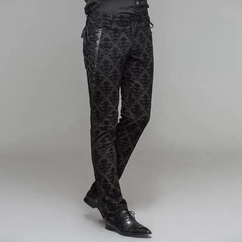Pantalone uomo broccato punk